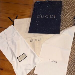Gucci Dust Bag Collection with shopping bag